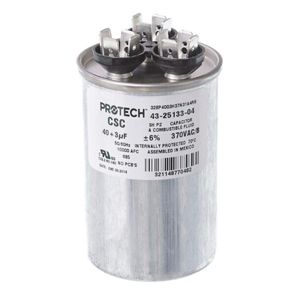 40+3 MFD x 370 Run Capacitor # 43-25133-04