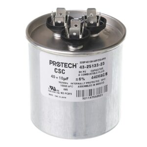 40+10 MFD x 440 Run Capacitor # 43-25133-23
