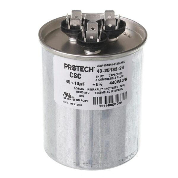 45+10 MFD x 440 Run Capacitor # 43-25133-24