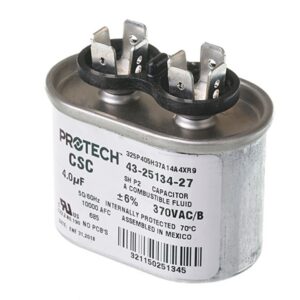 4 MFD x 370 Run Capacitor # 43-25134-27