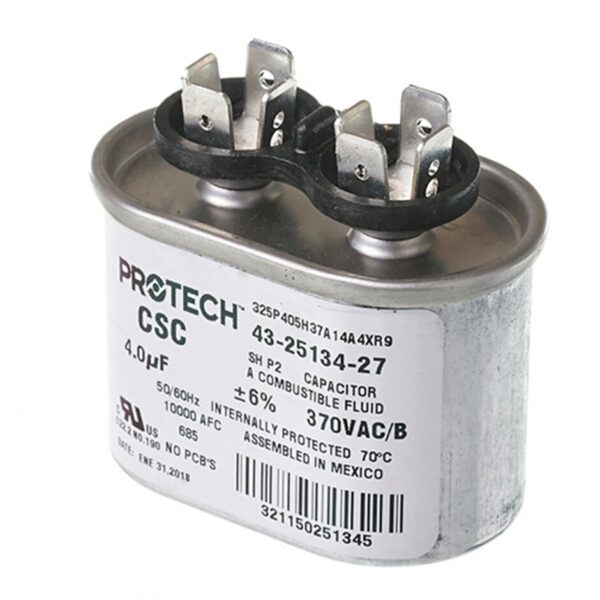 4 MFD x 370 Run Capacitor # 43-25134-27