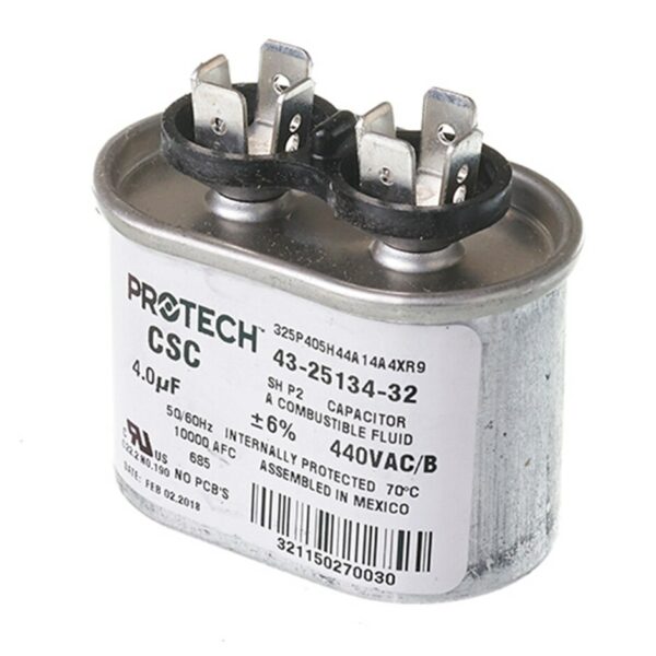 4 MFD x 440 Run Capacitor # 43-25134-32