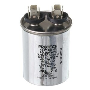 10 MFD x 370 Run Capacitor # 43-25136-06