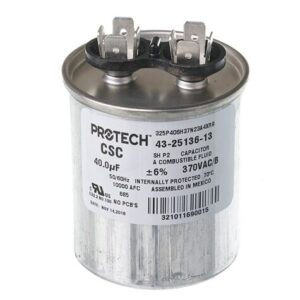 40 MFD x 370 Run Capacitor # 43-25136-13