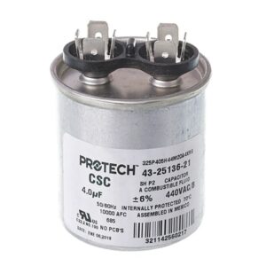 4 MFD x 440 Run Capacitor # 43-25136-21