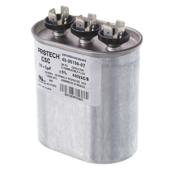 30+5 MFD x 440 Run Capacitor # 43-25139-07