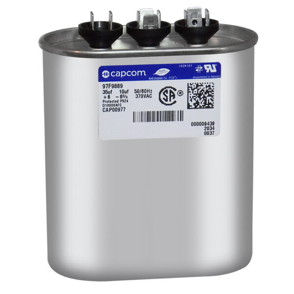 35+10 MFD x 370 Run Capacitor # 97F9888 - Image 2