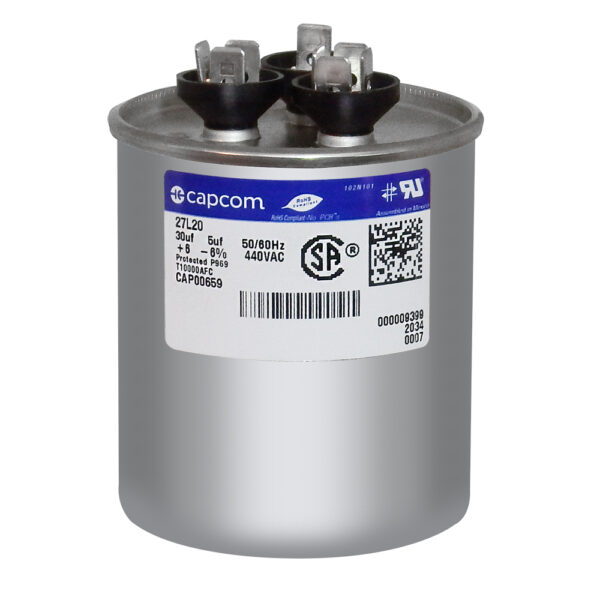 30+5 MFD x 440 Run Capacitor # 27L20 - Image 2