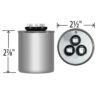 35+4 MFD x 440 Run Capacitor # 27L18 - Image 4