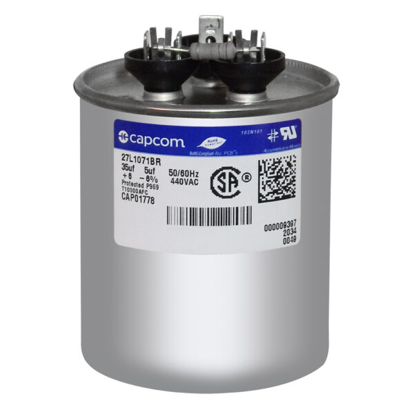 35+5 MFD x 440 Run Capacitor # 27L1071BR - Image 2