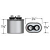 3 MFD x 370 Run Capacitor # 325P305H37A15A4Z - Image 4