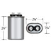 17.5 MFD x 370 Run Capacitor # 325P17DH37A26A4Z - Image 4