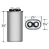 35 MFD x 370 Run Capacitor # 325P356H37A36A4Z - Image 4