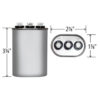 35+5 MFD x 440 Run Capacitor # 325P3505H44C36A4Z - Image 4