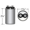 20 MFD x 440 Run Capacitor # 325P206H44M25A4Z - Image 4