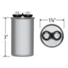 45 MFD x 370 Run Capacitor # 325P456H37M33A4Z - Image 4