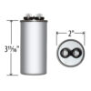 55 MFD x 440 Run Capacitor # 325P556H44N36A4Z - Image 4