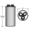 35+7.5 MFD x 440 Run Capacitor # 328P357DH44N37A5Z - Image 4