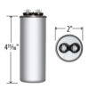60 MFD x 440 Run Capacitor # 325P606H44N46A4Z - Image 4