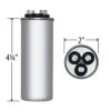 50+7.5 MFD x 440 Run Capacitor # 328P507DH44N46A5Z - Image 4