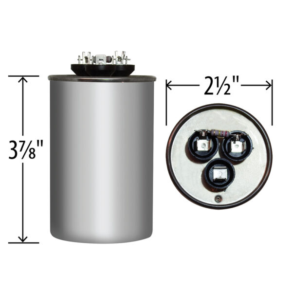 45+7.5 MFD x 440 Run Capacitor # 27L652BR - Image 4