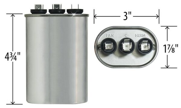 30+5 MFD x 440 Run Capacitor # 97F9994 - Image 4