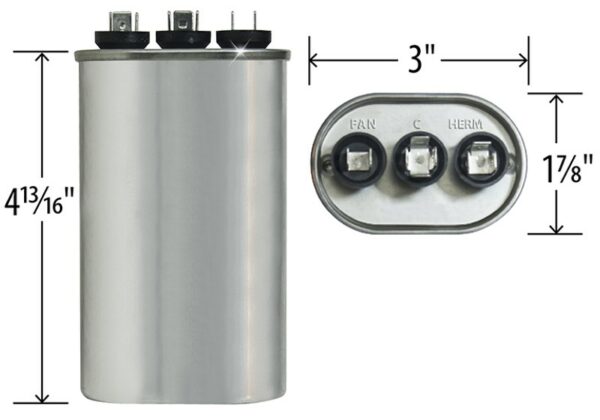 45+5 MFD x 440 Run Capacitor # 97F9844 - Image 4