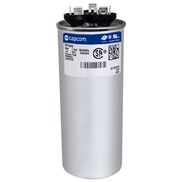 40+7.5 MFD x 440 Run Capacitor # 97F9882 - Image 2