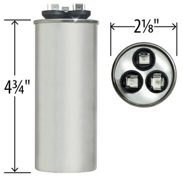 45+5 MFD x 440 Run Capacitor # 27L889 - Image 4