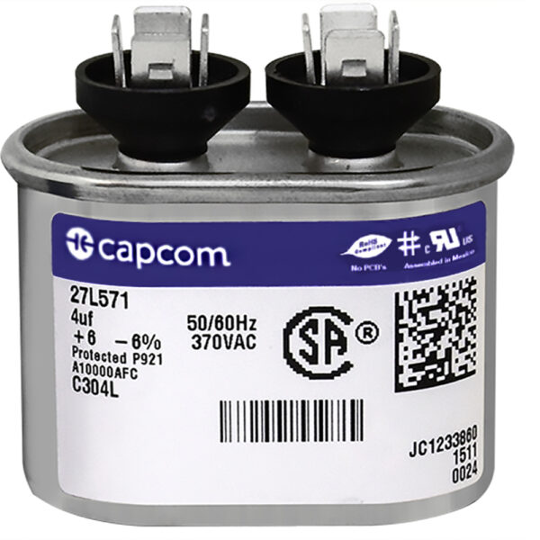 4 MFD x 370 Run Capacitor # 27L571