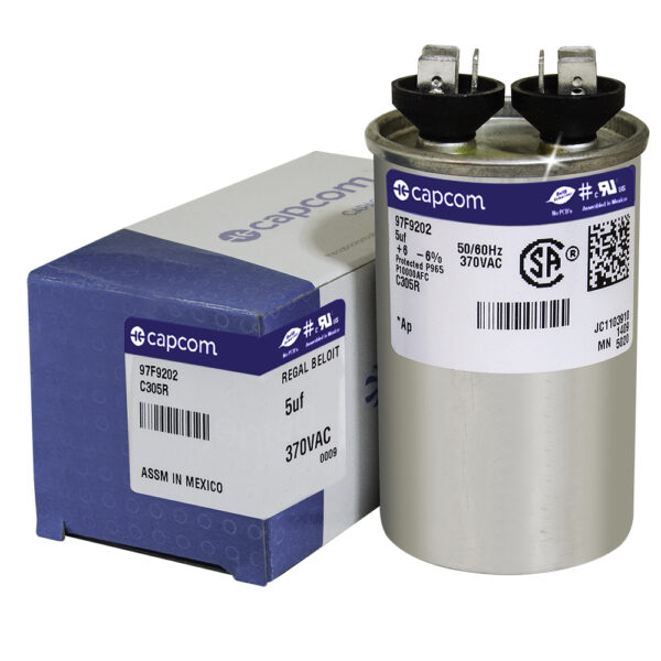 5 MFD x 370 Run Capacitor # 97F9202