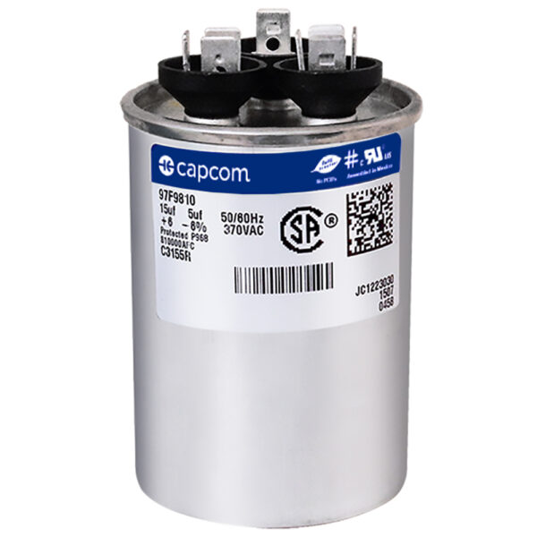 15+5 MFD x 370 Run Capacitor # 97F9810 - Image 2