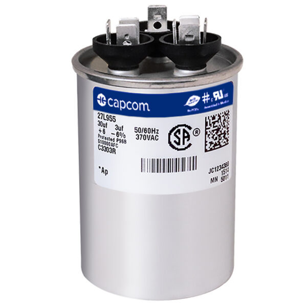 30+3 MFD x 370 Run Capacitor # 27L955 - Image 2