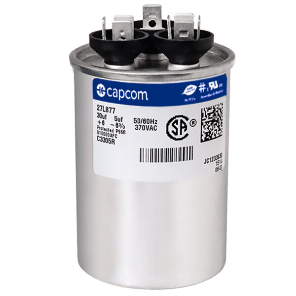 30+5 MFD x 370 Run Capacitor # 27L877 - Image 2
