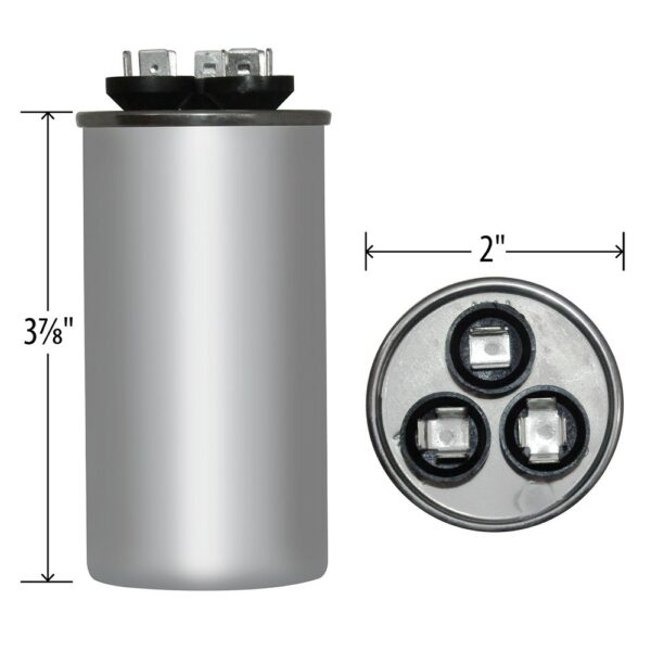35+10 MFD x 370 Run Capacitor # 97F8930 - Image 3