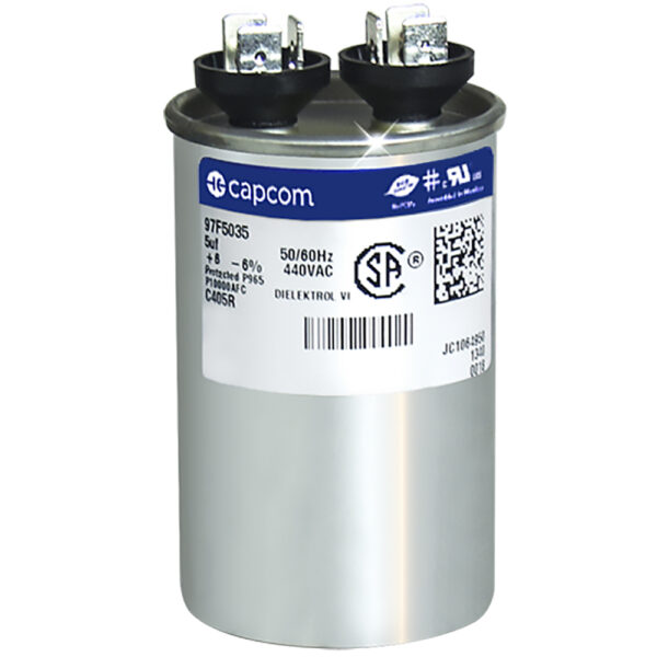 5 MFD x 440 Run Capacitor # 97F5035 - Image 2