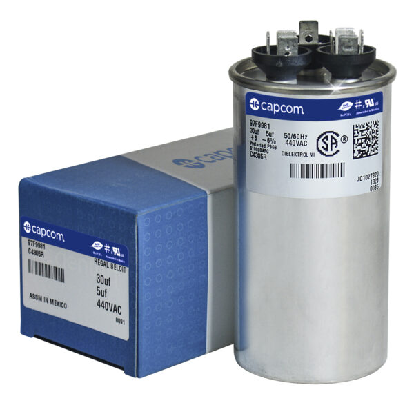 30+5 MFD x 440 Run Capacitor # 97F9981
