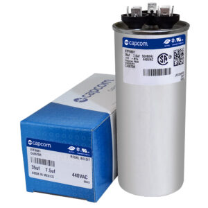 35+7.5 MFD x 440 Run Capacitor # 97F9881
