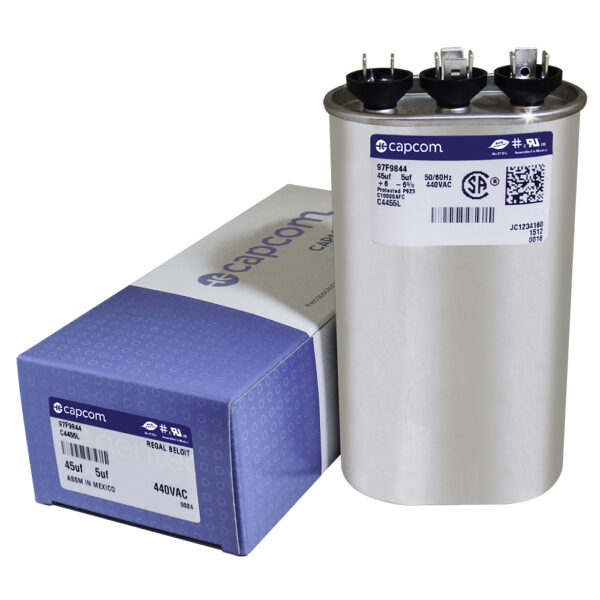 45+5 MFD x 440 Run Capacitor # 97F9844