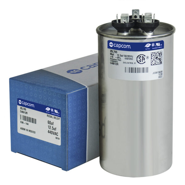 60+12 MFD x 440 Run Capacitor # 25L765