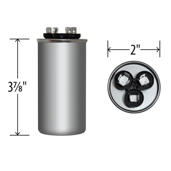 30+5 MFD x 440 Run Capacitor # 14281 - Image 4