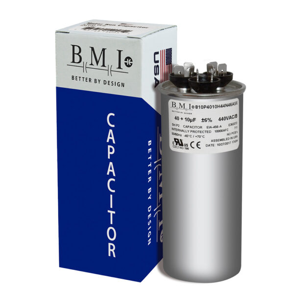 40+10 MFD x 440 Run Capacitor # 14088
