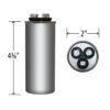 40+10 MFD x 440 Run Capacitor # 14088 - Image 4