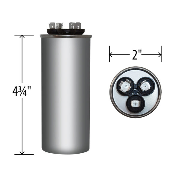 40+10 MFD x 440 Run Capacitor # 14088 - Image 4
