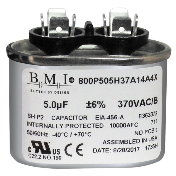 5 MFD x 370 Run Capacitor # 14005 - Image 2