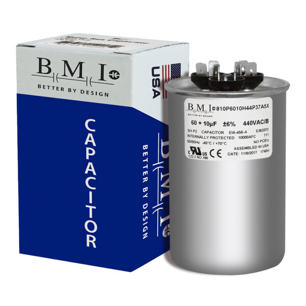60+10 MFD x 440 Run Capacitor # 14296