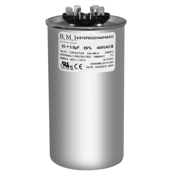 65+5 MFD x 440 Run Capacitor # 14358 - Image 2