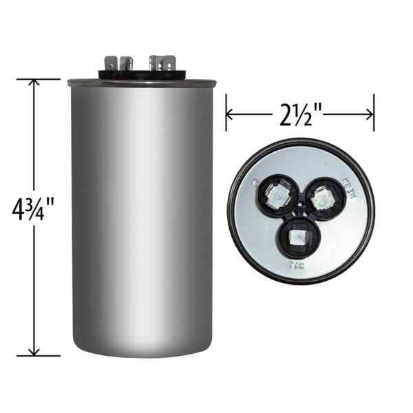 65+5 MFD x 440 Run Capacitor # 14358 - Image 4
