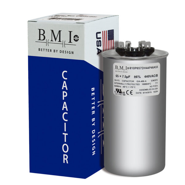 65+7.5 MFD x 440 Run Capacitor # 14359