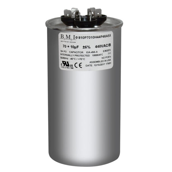 70+10 MFD x 440 Run Capacitor # 14169 - Image 2